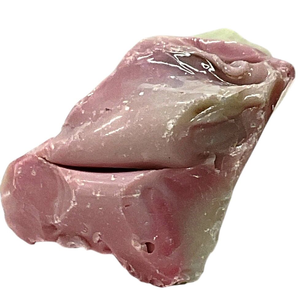 Lime Green Pink Layered Art Glass Cullet Slag Glass‎ #5L5